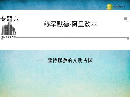2014年高中历史 6.1 亟待拯救的文明古国课件 人民版选修1