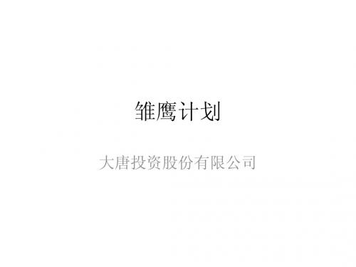 雏鹰计划(第一课)