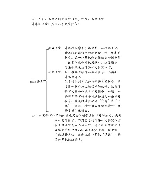 计算机语言