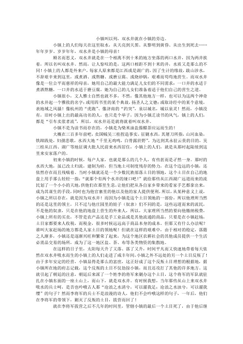 双水井
