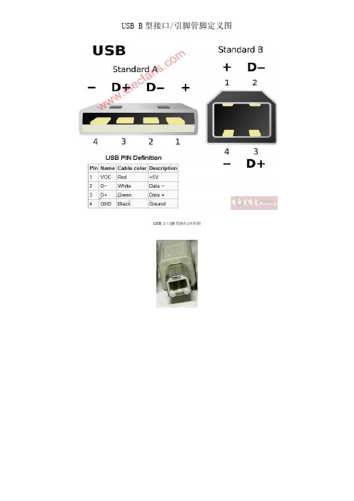 USB标准接口定义