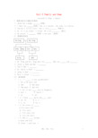 七年级英语上册 Unit5《Family and Home》同步练习1(无答案) 冀教版