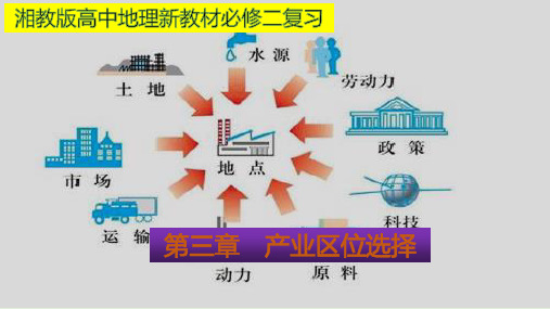 产业区位选择(知识要点+思维导图)单元总结湘教版高中地理必修二(33张)优质PPT