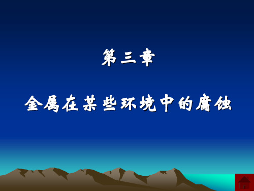 过程装备腐蚀与防护(闫康平)(二版)_第3章_金属在某些环境中的腐蚀