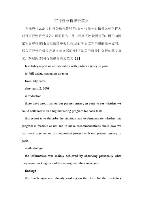 可行性分析报告英文.doc
