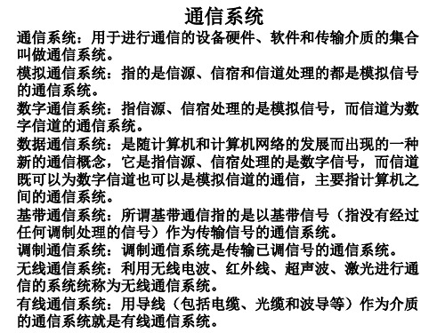 通信复习课件39页PPT