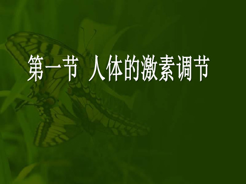 《人体的激素调节》PPT课件