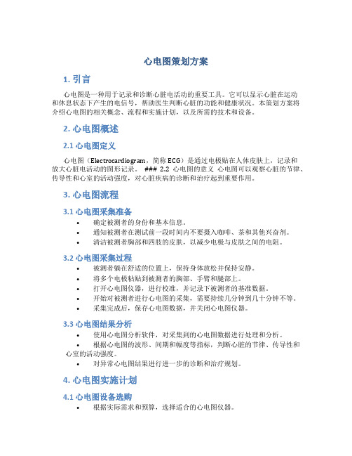 心电图策划方案