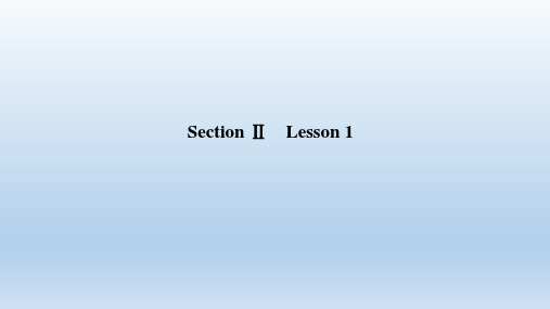 UNIT1SectionⅡ-广东省高一英语北师大版(2019)版必修一