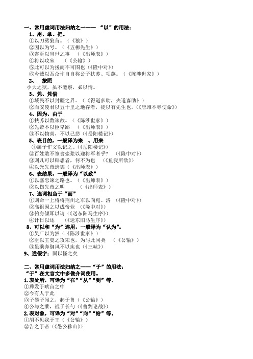 中考必考文言文虚词 很全哦