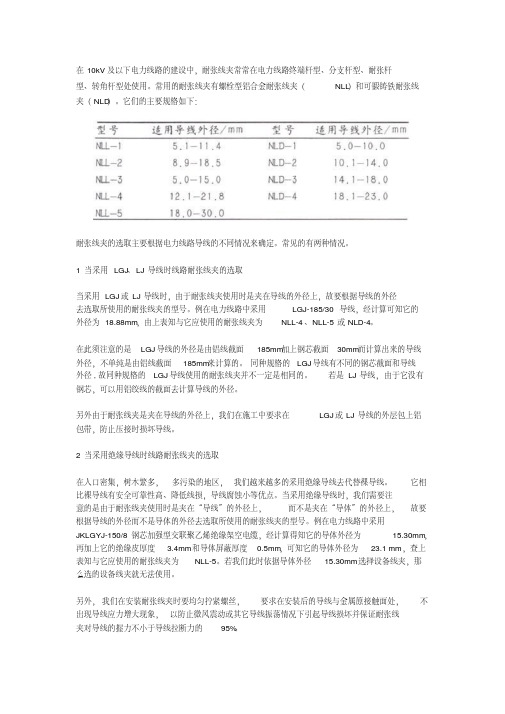 耐张线夹与楔形线夹课件资料