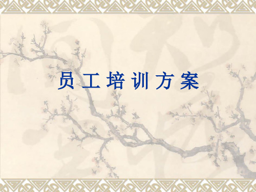 投资公司员工培训方案