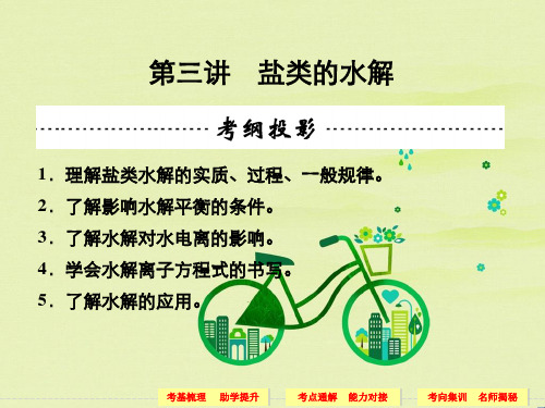 高三化学一轮第八章水溶液中离子平衡第三讲盐类水解86张