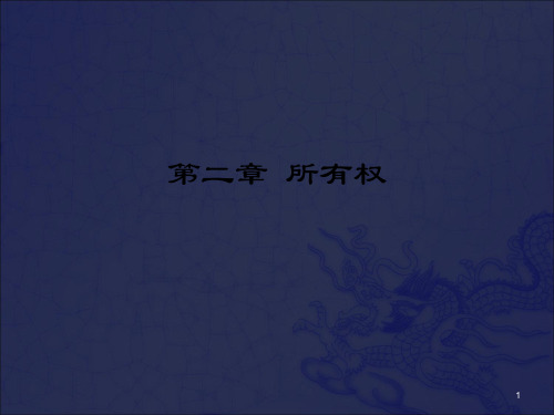 《第二章所有权》PPT课件_OK