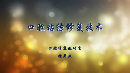口腔粘接修复技术