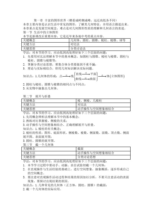 初一数学上下册知识点大全