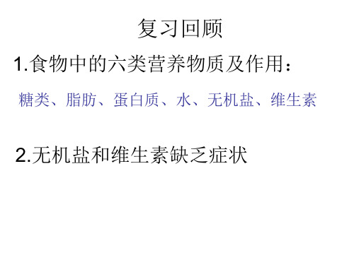 人教版七年级下册生物第四单元第二章第二节消化和吸收(共35张PPT)