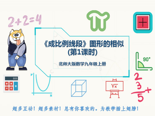 北师大版数学九年级上册《成比例线段》图形的相似(第1课时)