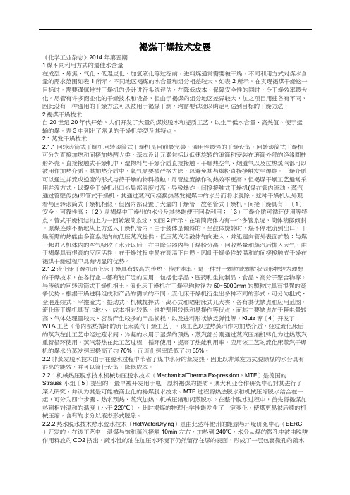 褐煤干燥技术发展