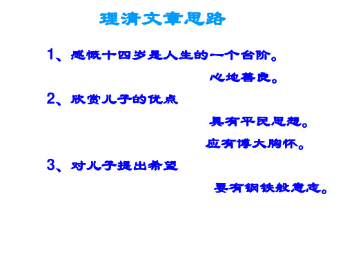 七年级语文给儿子的一封信(PPT)5-4
