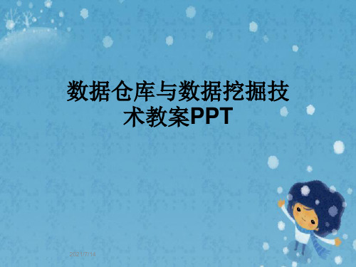 数据仓库与数据挖掘技术教案PPT