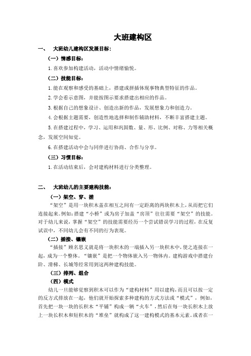 大班建构区