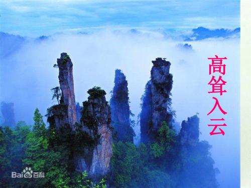 《迷人的张家界》