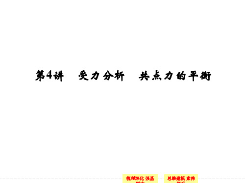 高考物理一轮复习_第2章_第4讲_受力分析、力的平衡