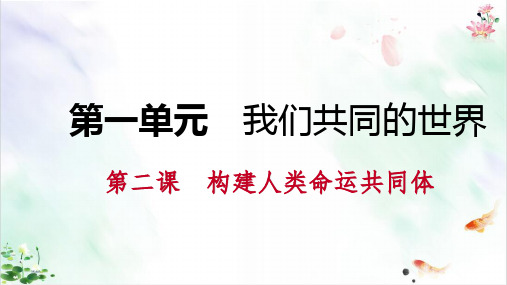 第一第二课推动和平与发展