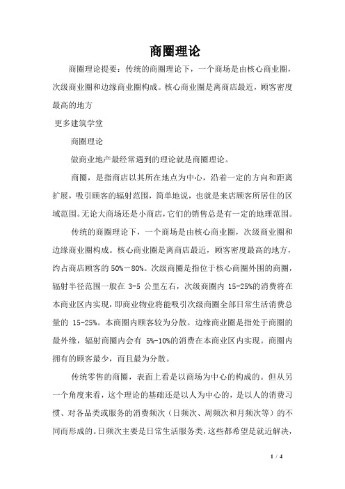 商圈理论