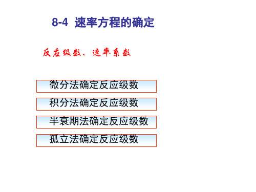 反应级数