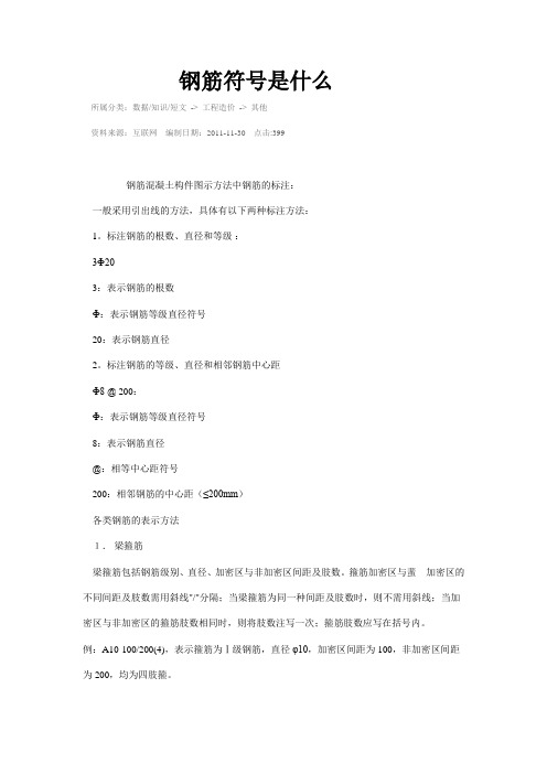 钢筋符号是什么
