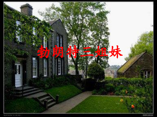 勃朗特三姐妹19页PPT文档