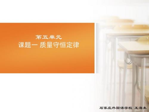 质量守恒定律(共2课时)