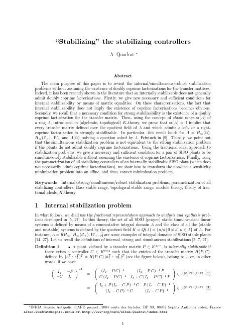 “Stabilizing