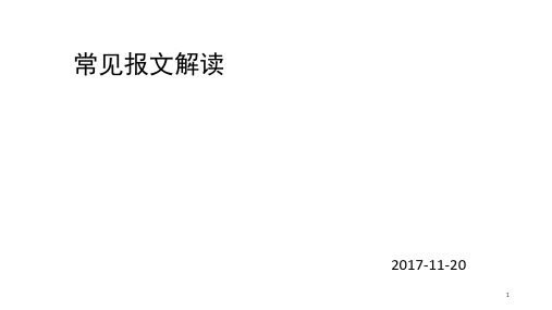报文解读(课堂PPT)