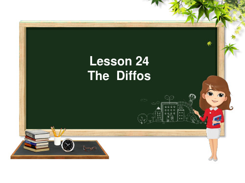 四年级下册英语课件-Lesson24 The  Diffos｜冀教版 (共17张PPT)