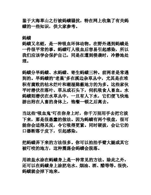 水蛭的资料