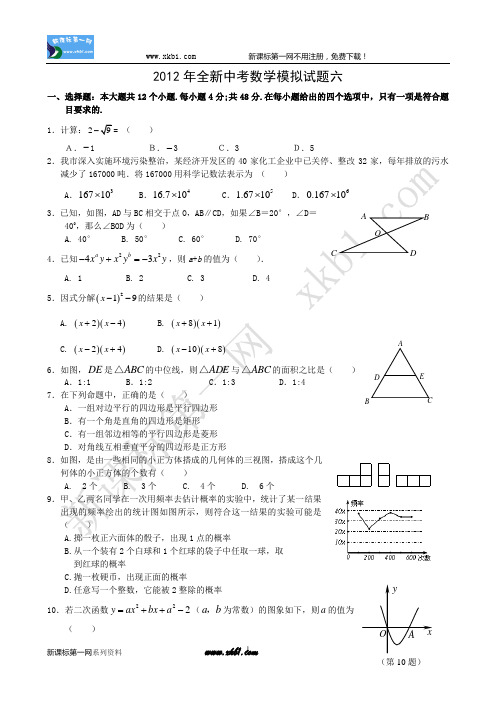 2010年重庆高考俄语试题及答案