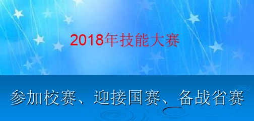 2018年全校技能大赛宣传PPT