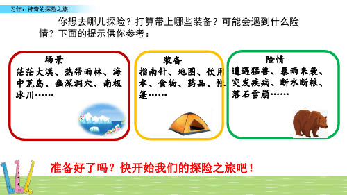 【公开课】四年级下册语文课件 习作：神奇的探险之旅_11-15
