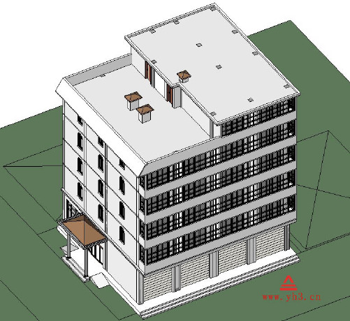 16.5x14米 6层宾馆酒店方案设计图布局图户型图平面图模型图