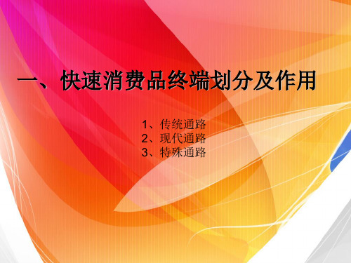 零售行业-快速消费品培训