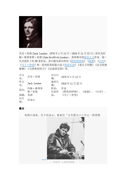 Jack London introduction