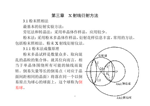 第三章 X射线衍射方法