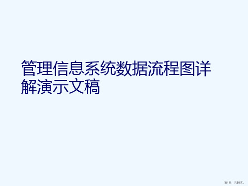 管理信息系统数据流程图详解演示文稿