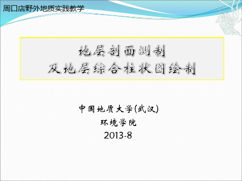 地层剖面实测与柱状图2013-wen