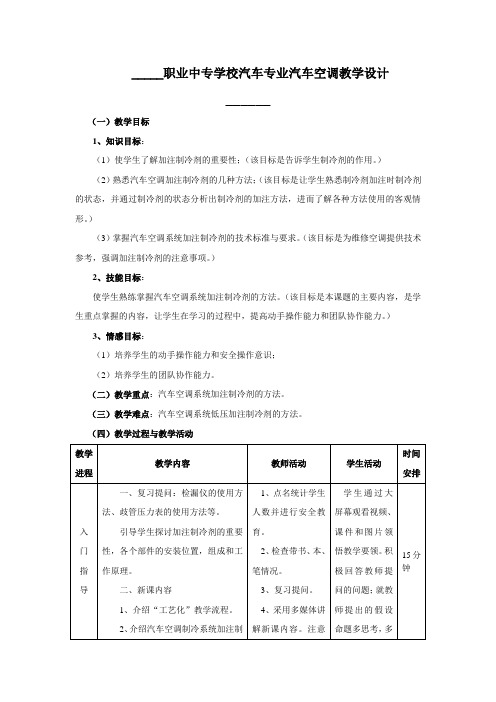 汽车空调压缩机拆装研讨课23
