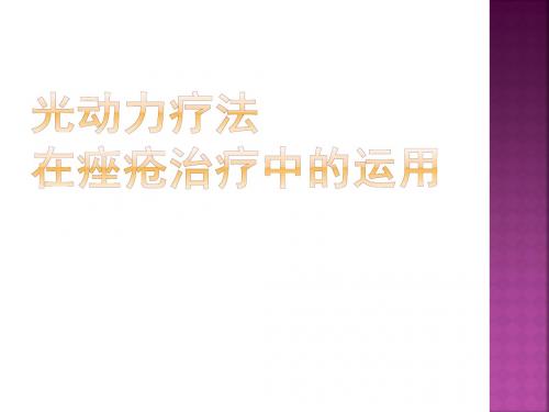 光动力疗法治疗痤疮[指南]