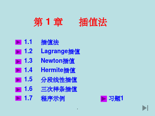 插值法